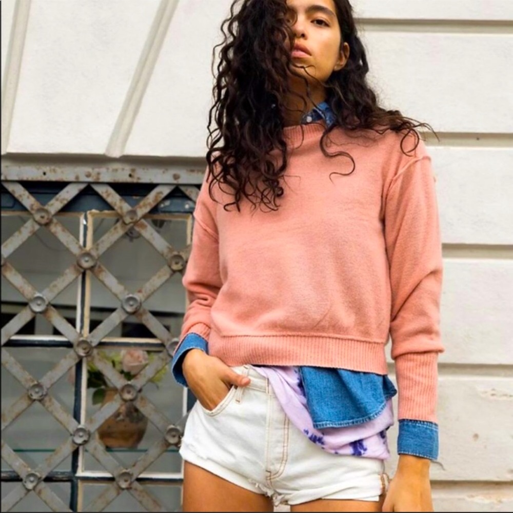 Free People Kora Cashmere Crewneck Sweater